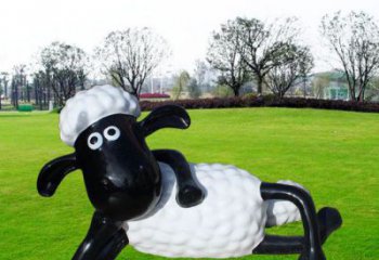 房地產小羊雕塑，仿古動漫雕塑，噴砂制造