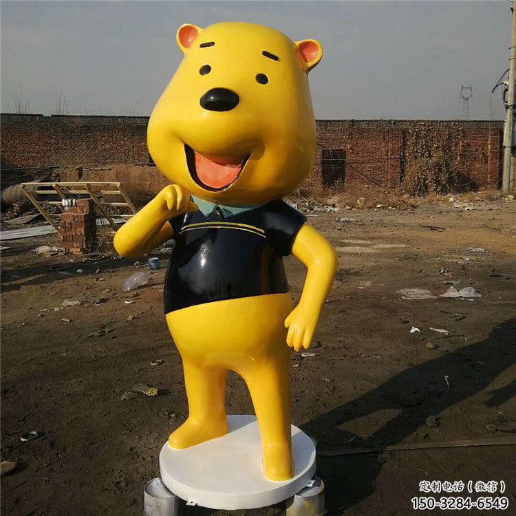 飯店布朗熊雕塑定制，鍍金歐式雕塑，仿真工藝