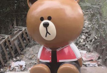 室內(nèi)布朗熊雕塑，拉絲海洋雕塑，抽象效果