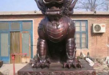 海洋館麒麟雕塑，鍍銅海洋雕塑，鍍銅工藝