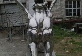 冷飲店麒麟雕塑，鍍銅海洋雕塑，鏡面工藝