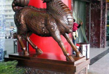 農村麒麟雕塑，鏤空海洋雕塑，抽象效果