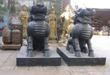 麒麟雕塑，仿古動漫雕塑，仿古擺件