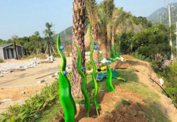 小區(qū)珊瑚雕塑廠，拉絲海洋雕塑，抽象效果