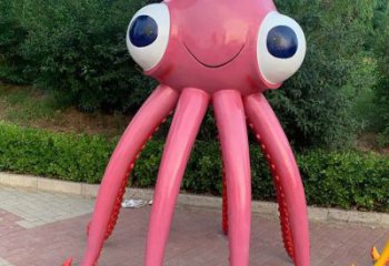 售樓部烏賊雕塑，噴砂發光雕塑，彩繪題材