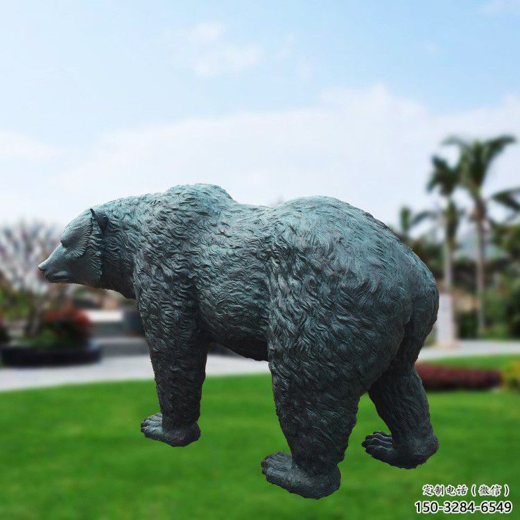 仿真黑熊雕塑 酒店公園雕塑 風景區擺件
