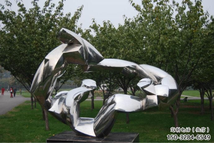 農(nóng)村獵豹雕塑，仿真動(dòng)物雕塑，抽象效果