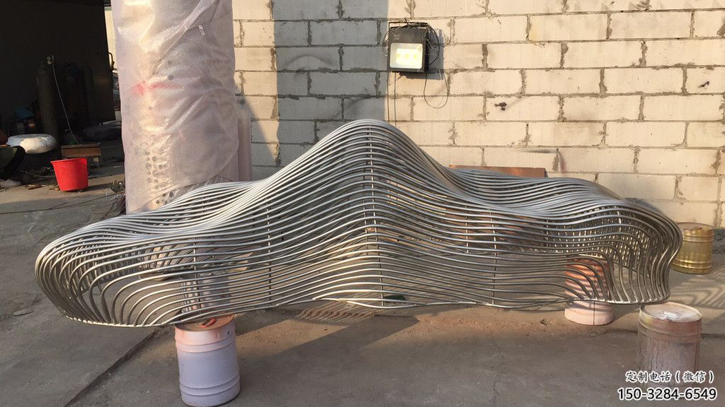 廣場景觀雕塑，假山水景雕塑，抽象效果