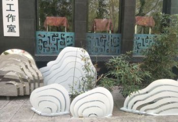 室內景觀雕塑，拉絲假山雕塑，抽象效果