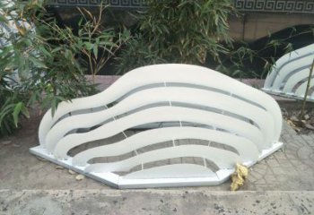 小區景觀雕塑，拉絲假山雕塑，抽象效果