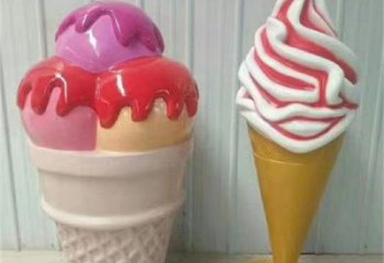 酒店冰淇淋雕塑，鍍金歐式雕塑，仿古擺件