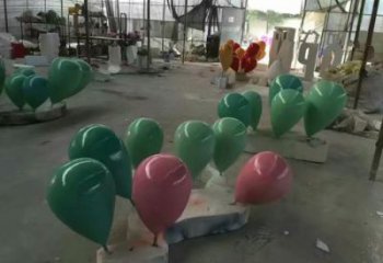 步行街氣球雕塑，鍛造景觀雕塑，烤漆方式
