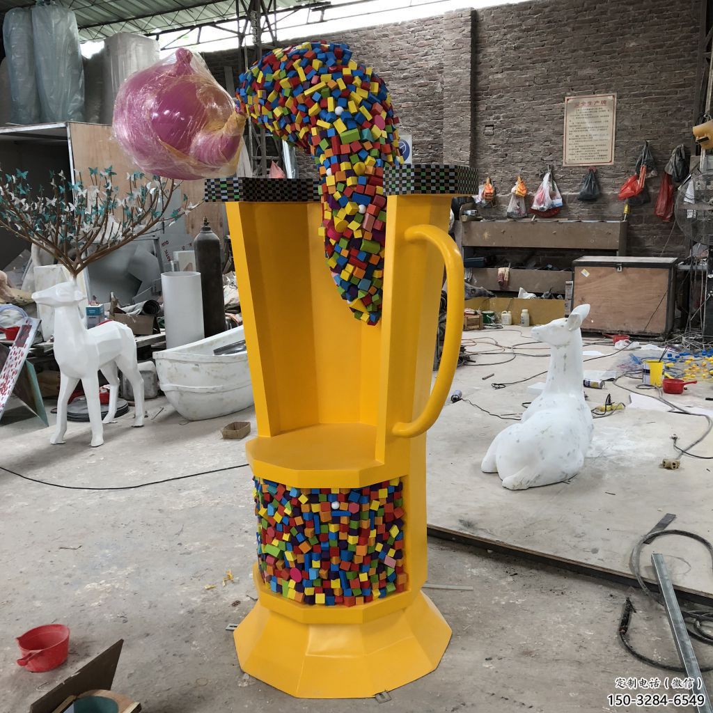 茶壺雕塑，仿古景觀雕塑，仿古擺件