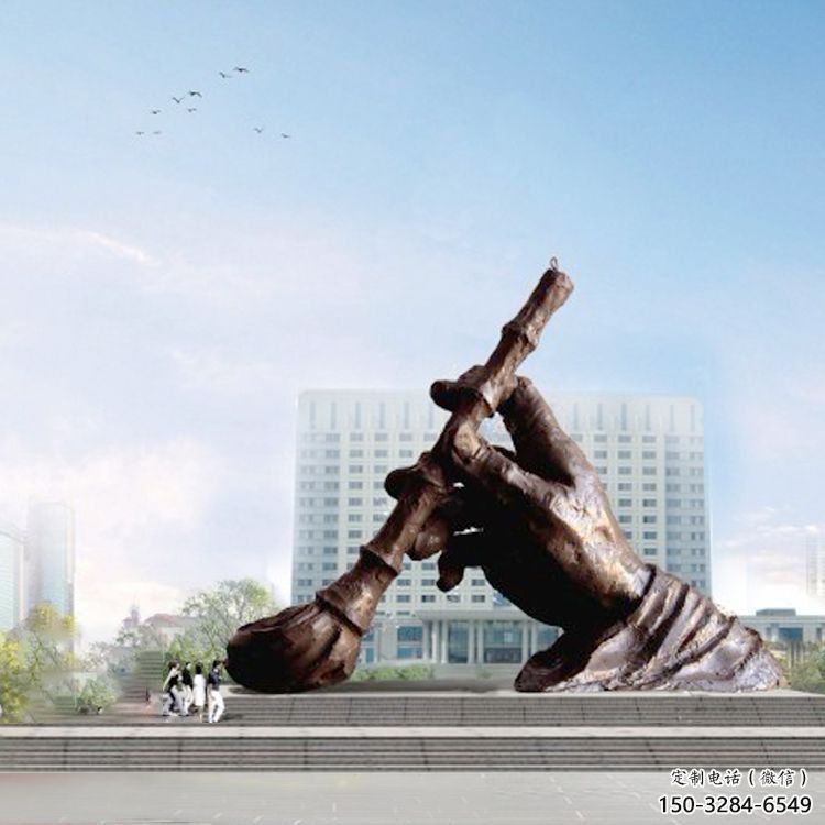 酒店毛筆雕塑，鍍金歐式雕塑，仿古擺件