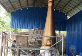 公園毛筆雕塑，噴砂發(fā)光雕塑，鍛造工藝