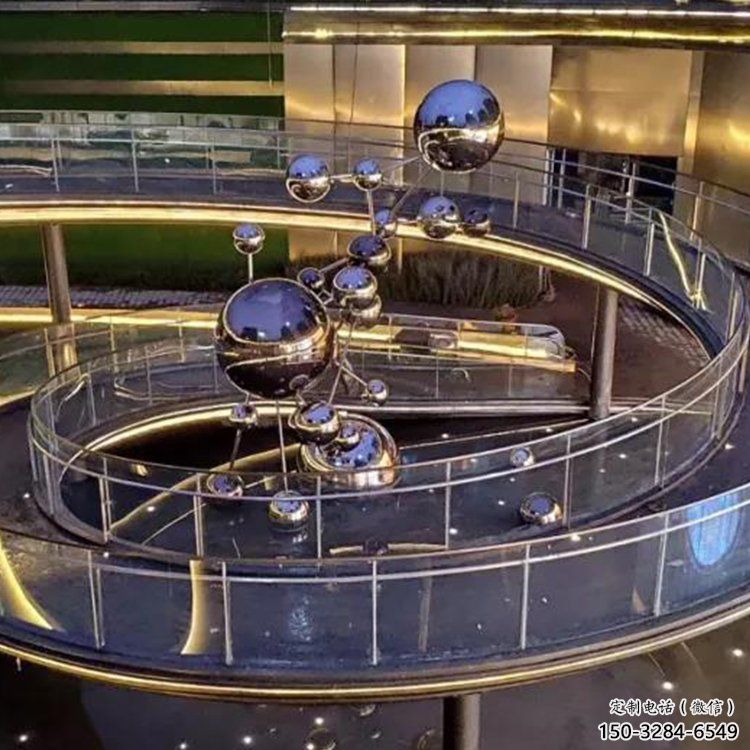 公園水滴景觀雕塑，鏡面拋光雕塑，鍛造工藝