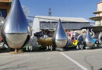 農村水滴雕塑，鏤空景觀雕塑，抽象效果