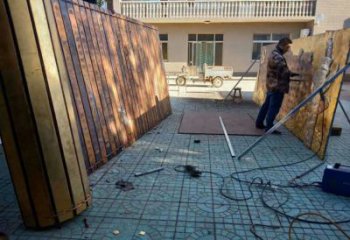 售樓部書卷雕塑，噴砂發光雕塑，烤漆題材