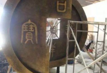 銅錢雕塑，仿古景觀雕塑，廣場擺件