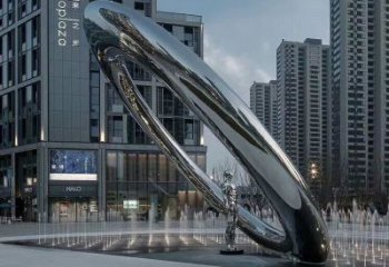 酒店圓環雕塑，鏡面歐式雕塑，仿古擺件