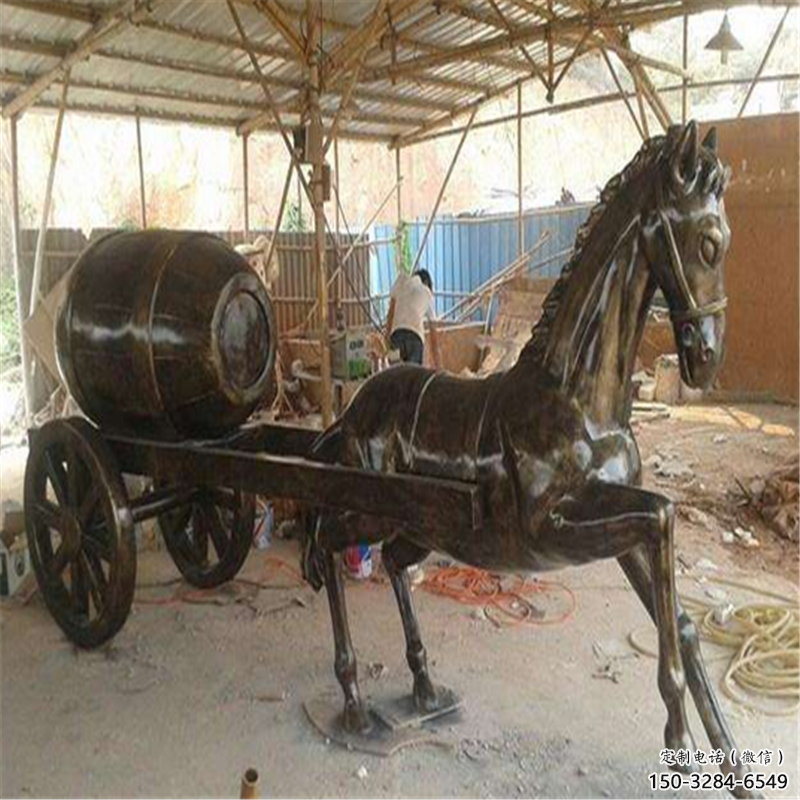 風(fēng)景區(qū)馬車雕塑 售樓處廣場雕塑 仿古擺件
