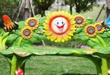 校園座椅雕塑，拉絲景觀雕塑，抽象主題