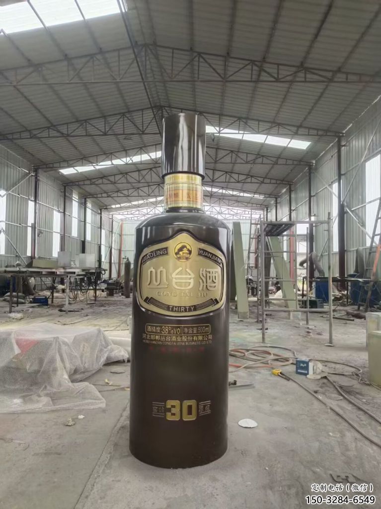 戶(hù)外酒瓶雕塑，仿真歐式雕塑，仿真工藝