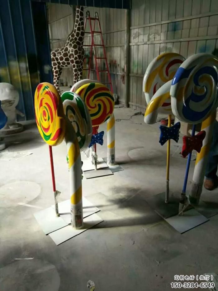 房地產糖果雕塑 現代景觀擺件 幾何雕塑