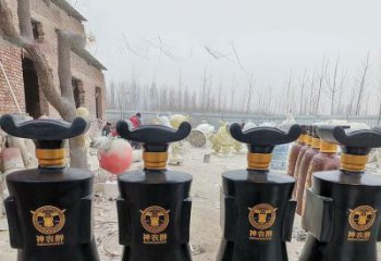 酒瓶雕塑，仿古景觀雕塑，仿古擺件