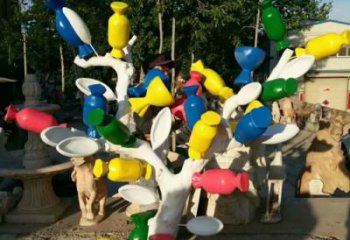 農(nóng)村糖果雕塑 抽象藝術(shù)擺件 烤漆雕塑