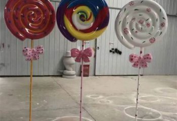 鍛造棒棒糖雕塑 懸空餐飲店小品 戶外雕塑