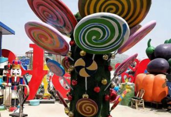 仿古棒棒糖雕塑 騰飛草地小品 房地產(chǎn)雕塑