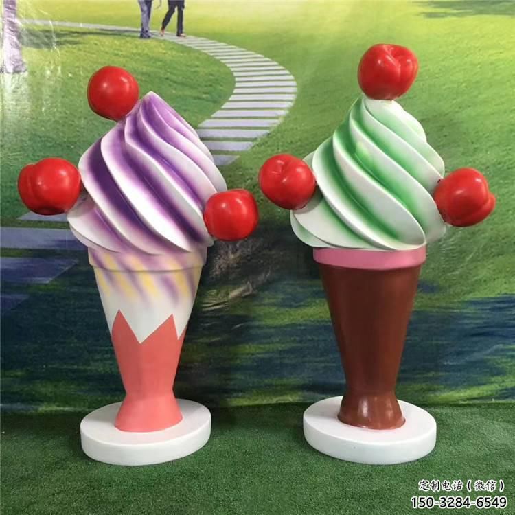 鍛造雪糕雕塑 懸空餐飲店小品 戶外雕塑