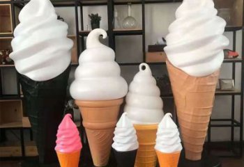 抽象雪糕雕塑 啞光景觀小品 室內(nèi)雕塑