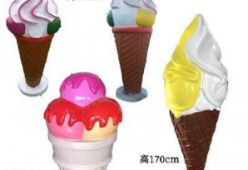 現(xiàn)代雪糕雕塑 大型別墅區(qū)擺件 博物館雕塑