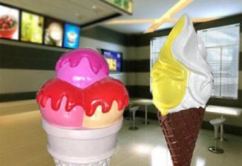 懸空雪糕雕塑 大型別墅區(qū)小品 農(nóng)村雕塑