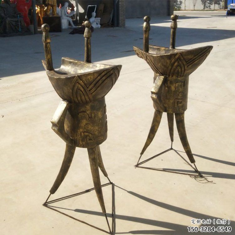 杯子雕塑 歐式步行街小品 大型商場雕塑