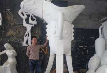 烤漆杯子雕塑 鋼管景觀小品 室內(nèi)雕塑