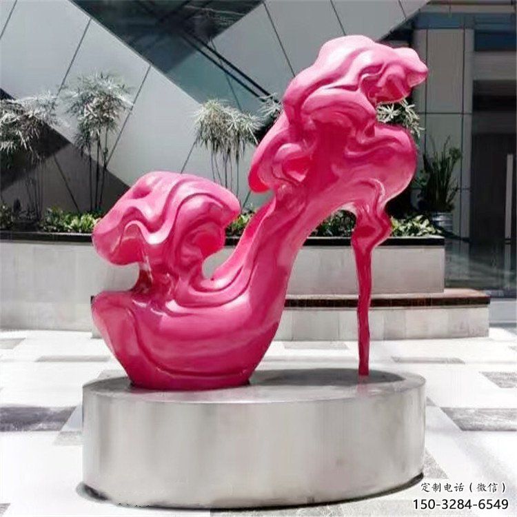 彩繪高跟鞋雕塑 懸空餐飲店擺件 街頭雕塑