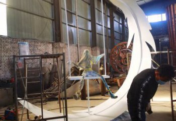 羽毛雕塑 啞光景觀擺件 室內(nèi)雕塑