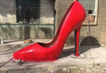 鋼管高跟鞋雕塑 異形噴水小品 農(nóng)村雕塑