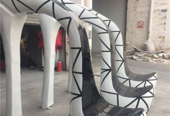 烤漆高跟鞋雕塑 鋼管景觀小品 室內(nèi)雕塑