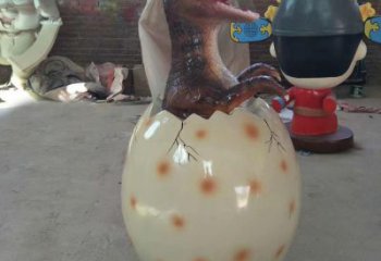 選用店門口恐龍蛋雕塑 創意動漫雕塑 仿真擺件