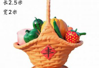 企業(yè)果籃雕塑 鑄造公園小品 歐式雕塑