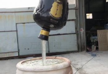 廣場懸壺雕塑 抽象景觀小品 烤漆雕塑