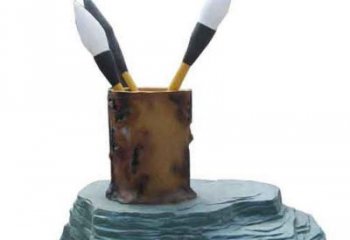 街頭鉛筆雕塑 大型別墅區擺件 鋼管雕塑