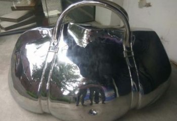 鋼管包包雕塑 異形噴水小品 農村雕塑