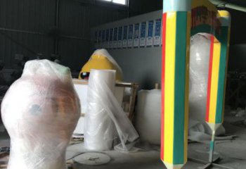 農村鉛筆雕塑 抽象藝術擺件 烤漆雕塑