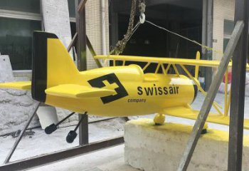 公園飛機(jī)雕塑 創(chuàng)意企業(yè)擺件 美陳雕塑