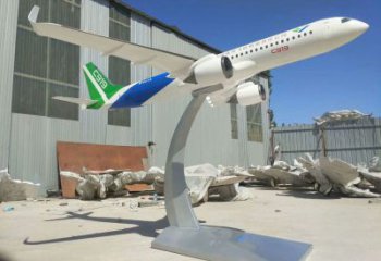 酒店飛機雕塑 景觀美陳小品 現(xiàn)代雕塑